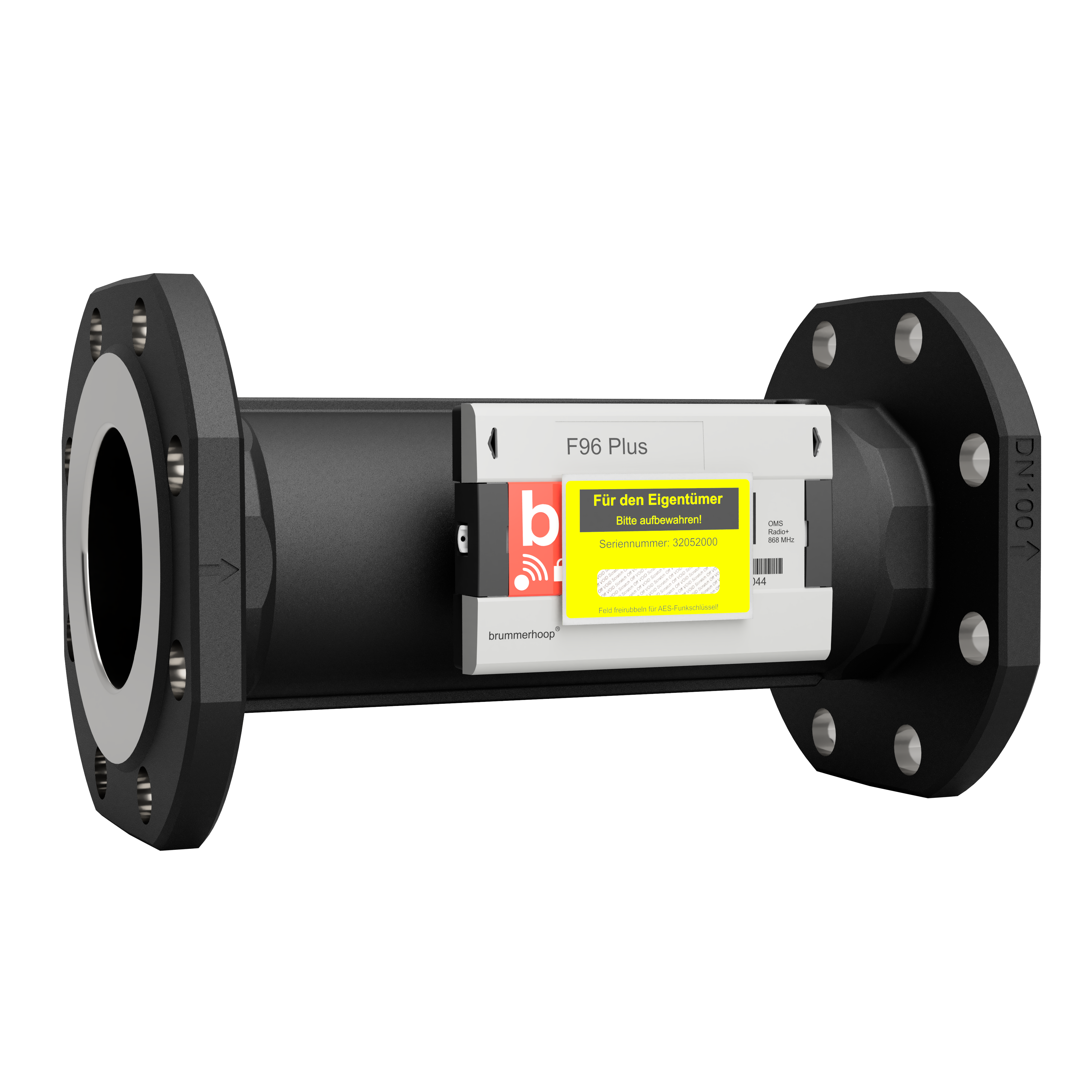 F96Plus Qp60 DN100 360mm Ultraschall-Funk-Wärmezähler (wirelss M-Bus, OMS)