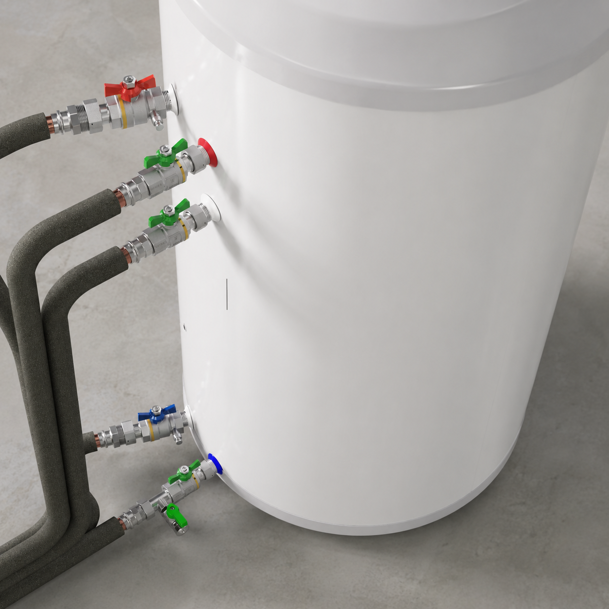 Anschlussgarnitur Trinkwasser für WiPower Speicher