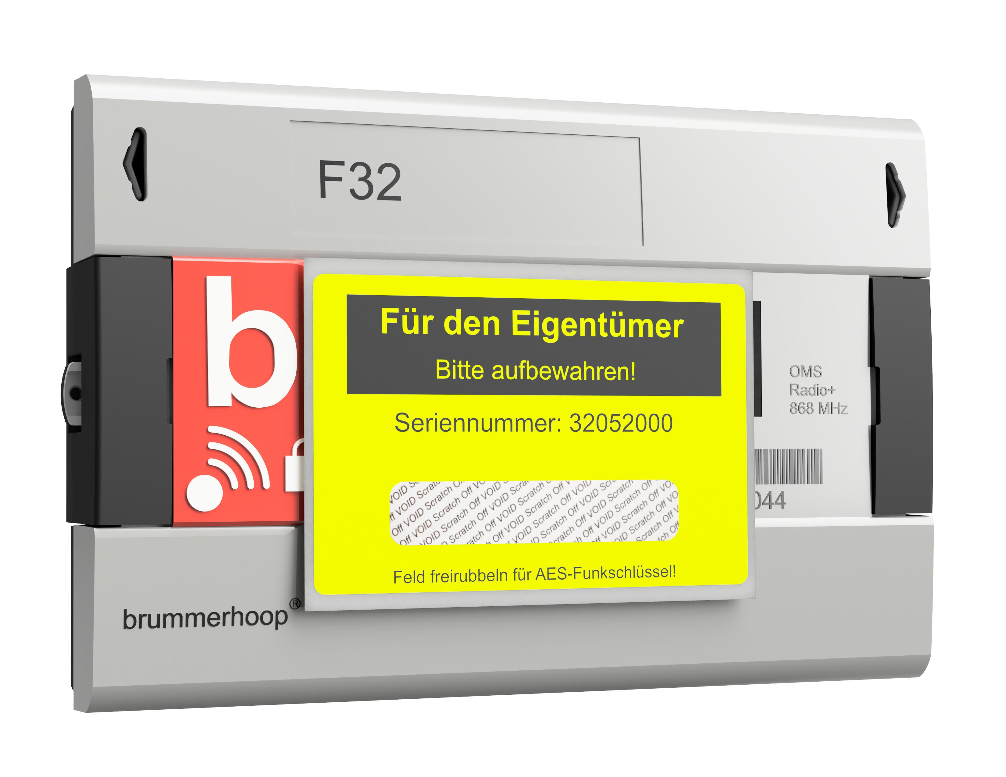 Rechenwerk F32 Batterie A-Zelle PT500 100 l/p wireless M-Bus Funk OMS 868MHz inkl. AES-Schlüssel und 2 freien Modulsteckplätzen