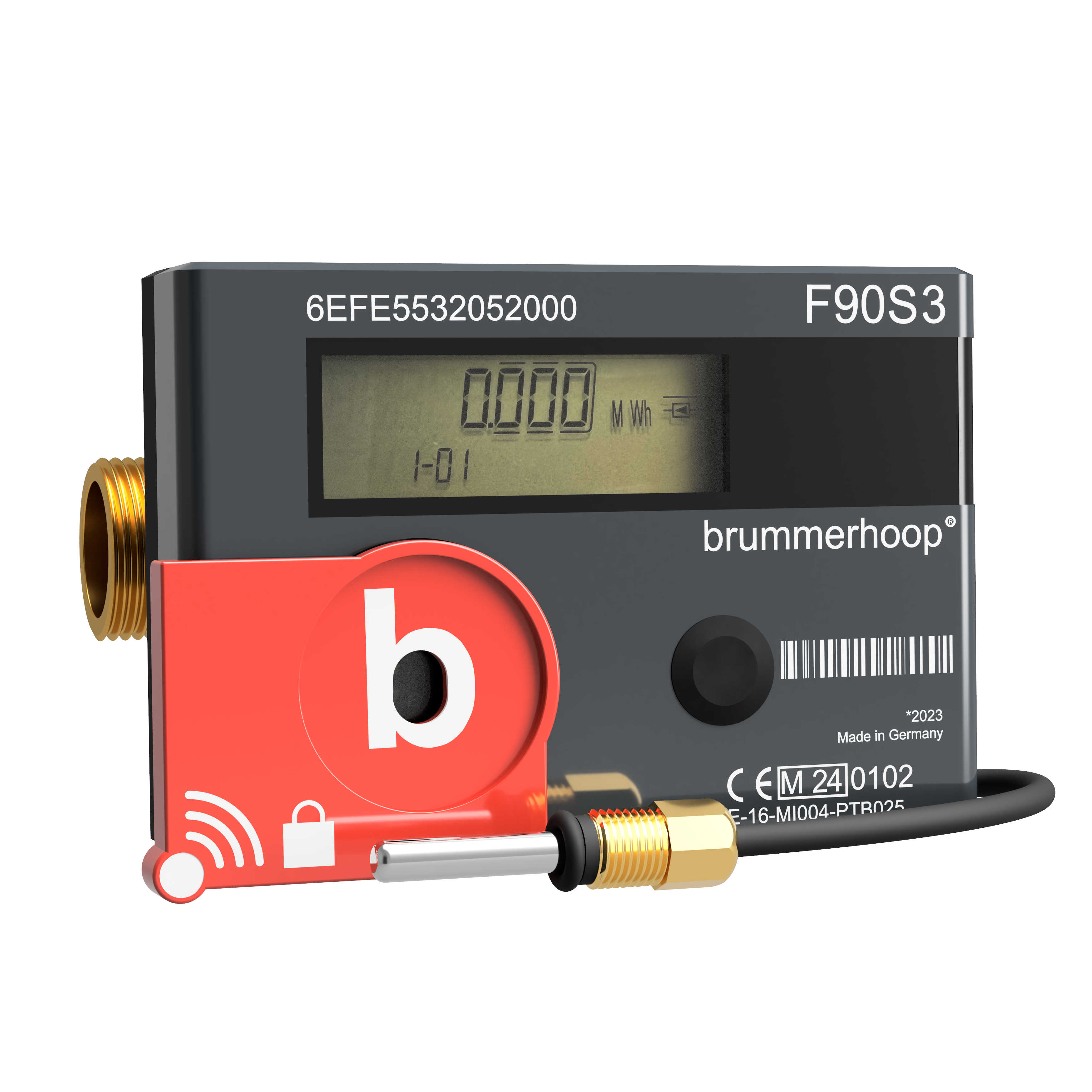Funk-Wärmezähler F90S3 Qp1,5 DN15 110mm (UNGEEICHT)